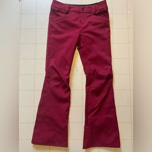 Volcom Burgundy ski pants